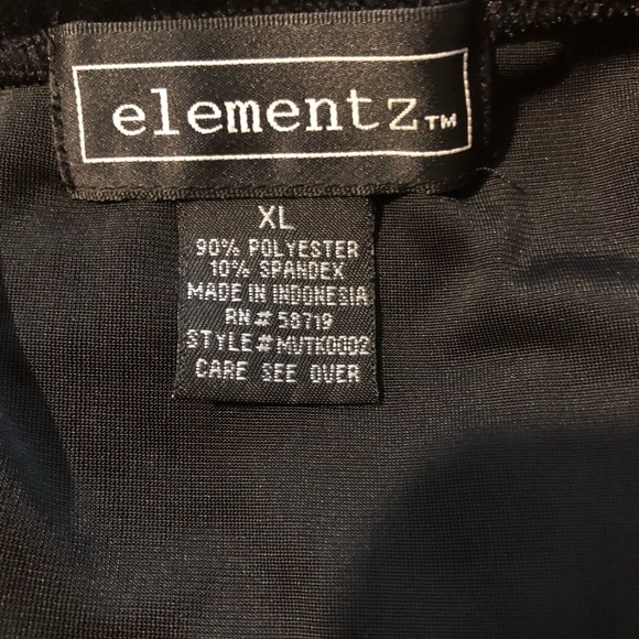 Elementz Black Velvet Skirt Sz XL - Picture 6 of 6